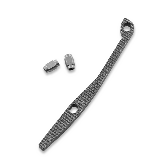 Flytanium Black Canvas Micarta Backspacer for Benchmade 945 Mini Osborne