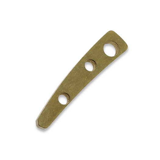 Flytanium Brass Backspacer for CRKT Pilar - Antique Stonewash