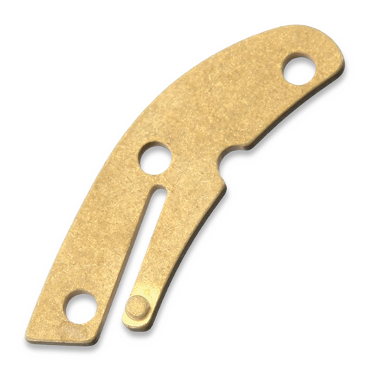Flytanium Brass Backspacer for Spyderco Delica - Stonewash