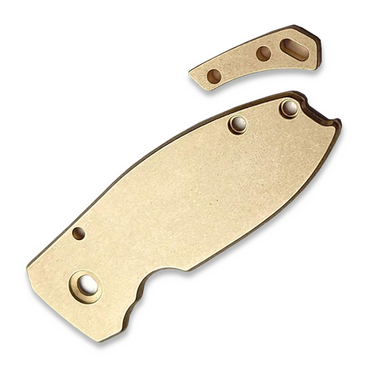 Flytanium Brass Scale for CRKT Squid - Antique Stonewash