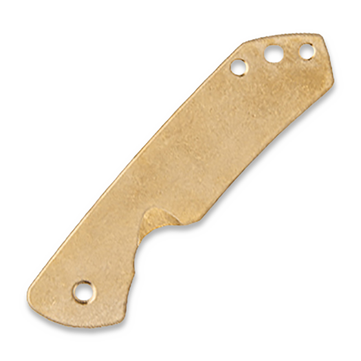 Flytanium Brass Scale for Spyderco Brouwer - Antique Stonewash