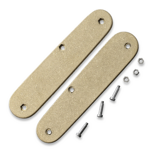 Flytanium Brass Scales for Victorinox Cadet SAK - Classic Flat
