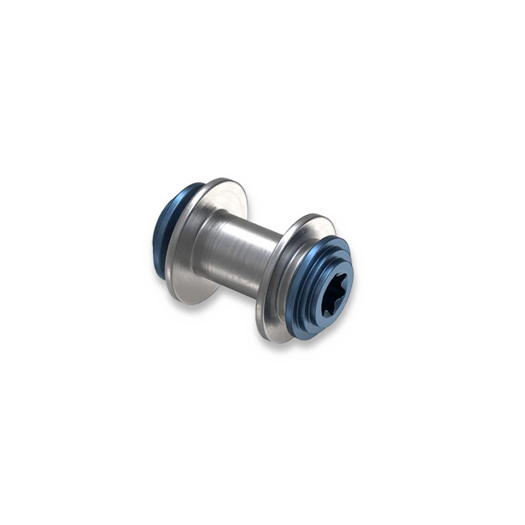 Flytanium Bugout and Mini Bugout Axis Lock Bar Steel/Titanium Blue