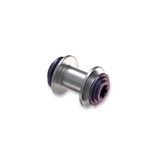 Flytanium Bugout and Mini Bugout Axis Lock Bar Steel/Titanium Purple