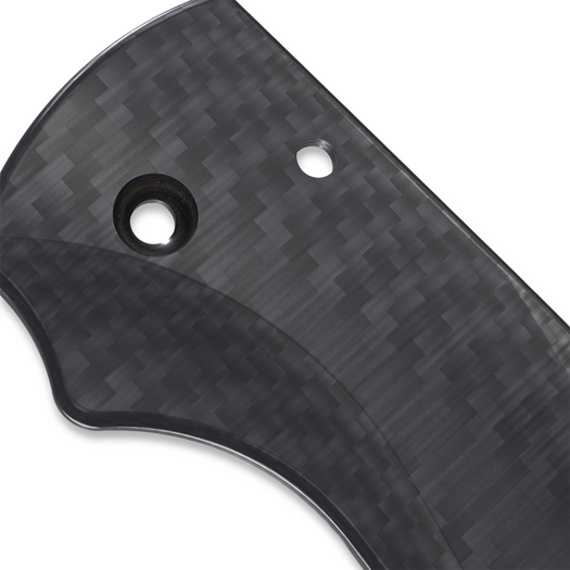Flytanium Carbon Fiber Lotus Scales for Spyderco Shaman - Basket Weave handle scales