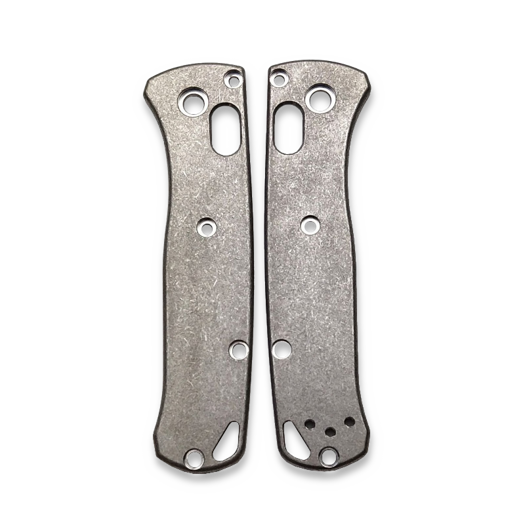 Flytanium Classic Titanium Scales for Benchmade MINI Bugout - Stonewash