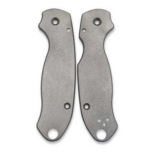 Flytanium Classic Titanium Scales for Spyderco Para 3 - Stonewash