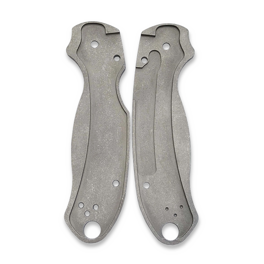 Flytanium Classic Titanium Scales for Spyderco Para 3 - Stonewash