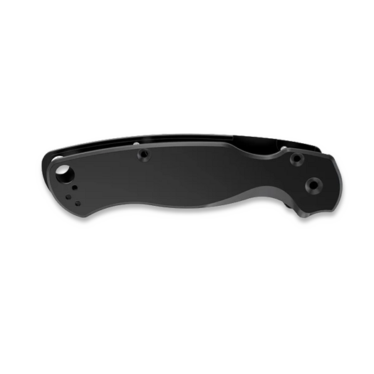 Flytanium Classic Titanium Scales for Spyderco Paramilitary 2 Knife - Titanium Black