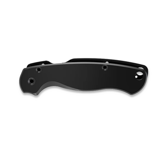 Flytanium Classic Titanium Scales for Spyderco Paramilitary 2 Knife - Titanium Black