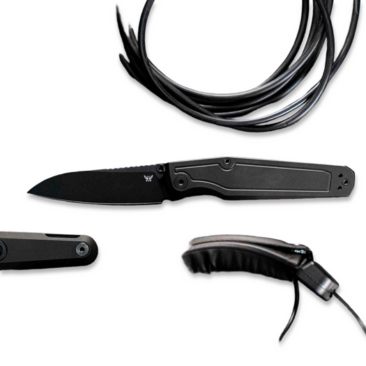 Flytanium Concourse - Black Coated folding knife