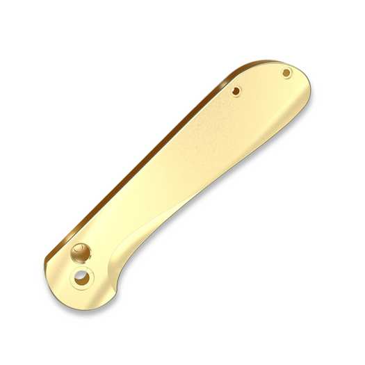 Flytanium Contoured Brass Scales for Civivi Elementum Button Lock - S/W