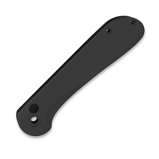 Flytanium Contoured Titanium Scales for Civivi Elementum Button Lock - Black