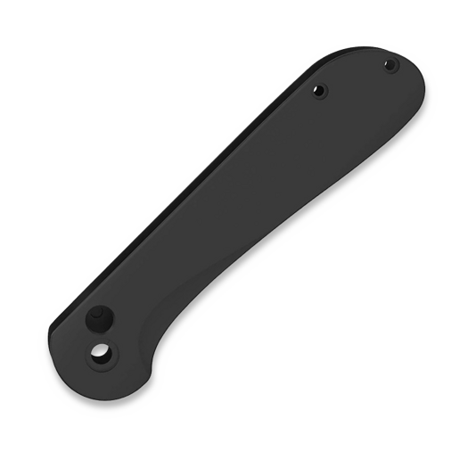 Flytanium Contoured Titanium Scales for Civivi Elementum Button Lock - Black