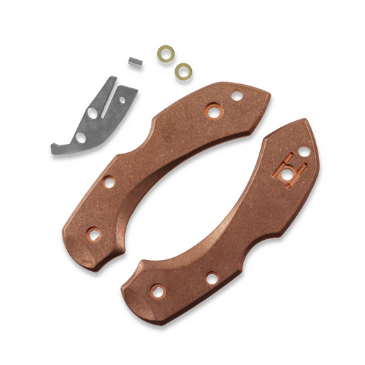 Flytanium Copper Scale Kit for Spyderco Dragonfly Knife - Copper Stonewash