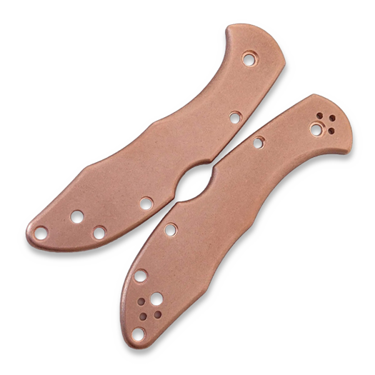 Flytanium Copper Scales for Spyderco Delica - Stonewash
