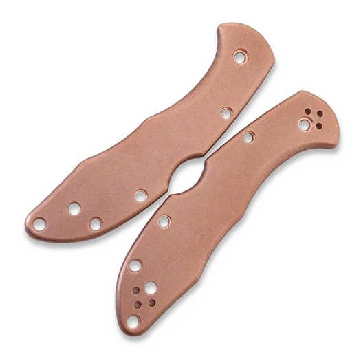 Flytanium Copper Scales for Spyderco Delica - Stonewash