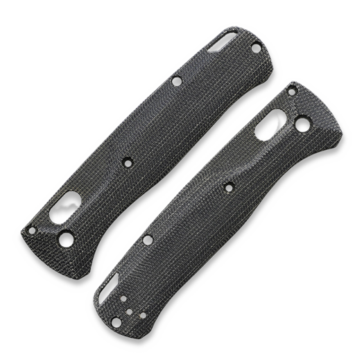 Flytanium Crossfade Black Canvas Micarta Scales for Benchmade Bugout
