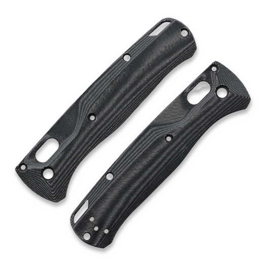 Flytanium Crossfade Black Linen Micarta Scales for Benchmade Bugout