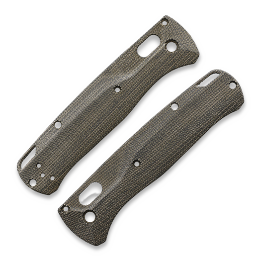 Flytanium Crossfade Green Canvas Micarta Scales for Benchmade Bugout