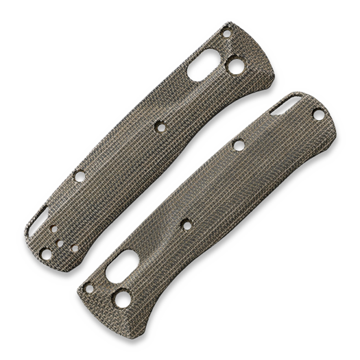 Flytanium Crossfade Green Canvas Micarta Scales for Benchmade MINI Bugout