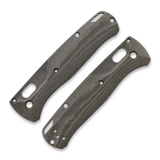 Flytanium Crossfade Green Linen Micarta Scales for Benchmade Bugout