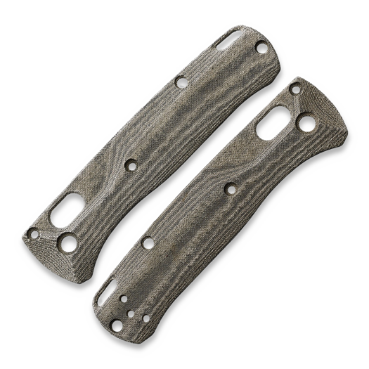 Flytanium Crossfade Green Linen Micarta Scales for Benchmade MINI Bugout