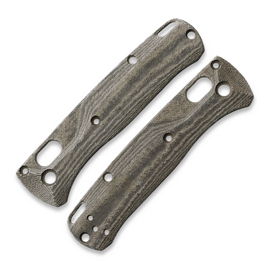 Flytanium Crossfade Green Linen Micarta Scales for Benchmade MINI Bugout