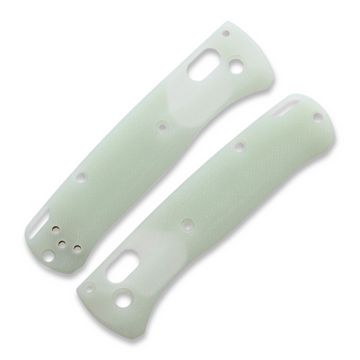 Flytanium Crossfade Jade G-10 Scales for Benchmade Mini Bugout Knife