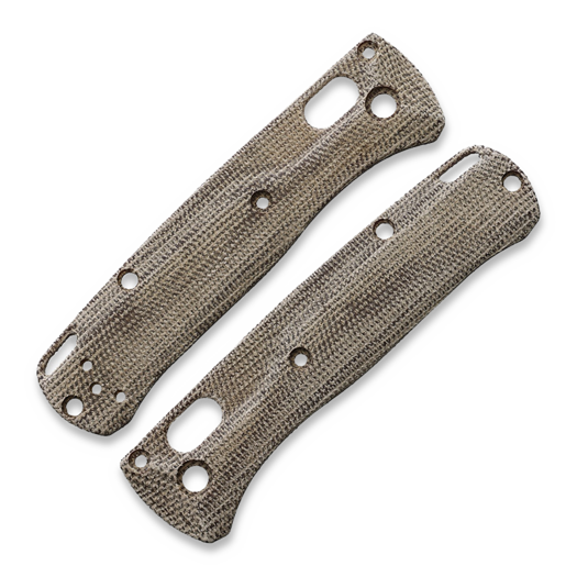 Flytanium Crossfade Natural Canvas Micarta Scales for Benchmade MINI Bugout