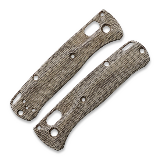 Flytanium Crossfade Natural Canvas Micarta Scales for Benchmade MINI Bugout
