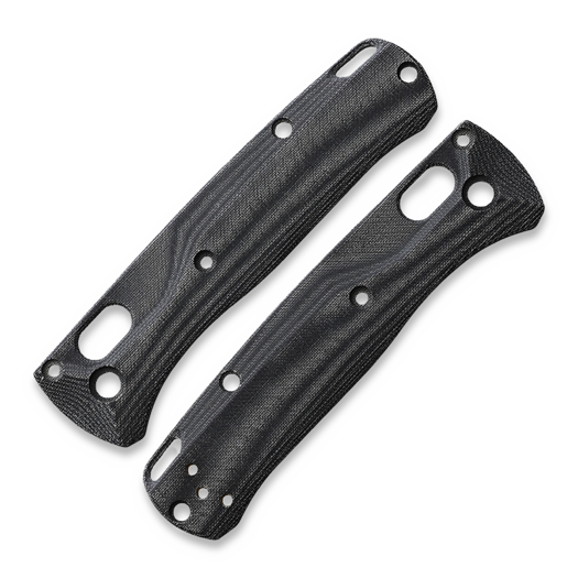 Flytanium Crossfade Black Linen Micarta Scales for Benchmade MINI Bugout