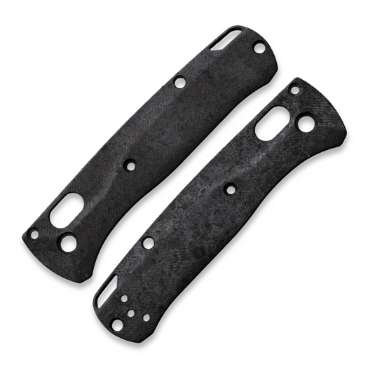 Flytanium Crossfade Shredded Carbon Fiber Scales for Benchmade MINI Bugout