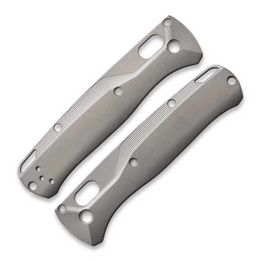 Flytanium Crossfade Titanium Scales for Benchmade Bugout - Blasted