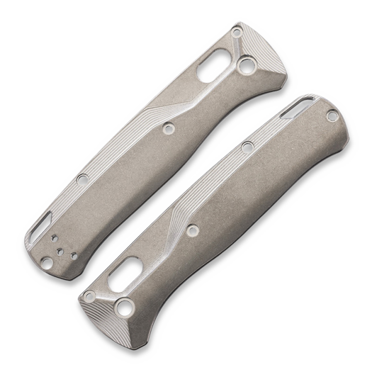 Flytanium Crossfade Titanium Scales for Benchmade Bugout - Stonewash