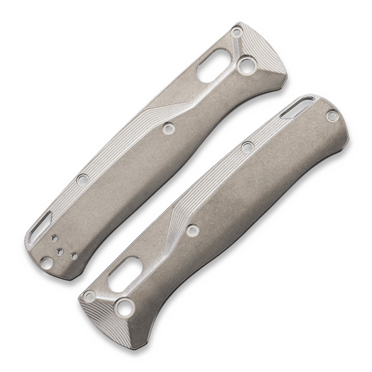 Flytanium Crossfade Titanium Scales for Benchmade Bugout - Stonewash