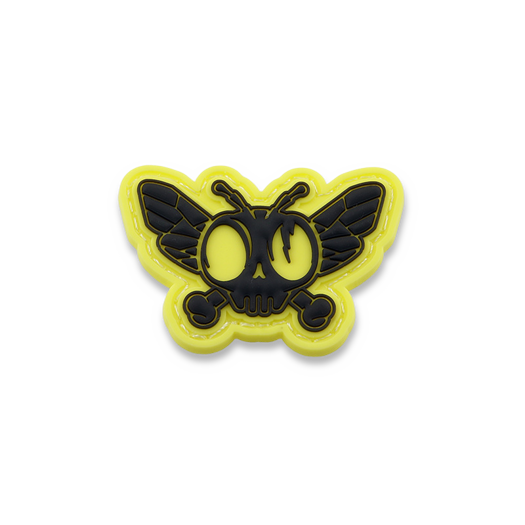 Flytanium Dead Fly Society 2" Yellow Dead Fly Logo パッチ