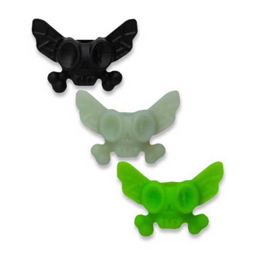 Flytanium Dead Fly Society Silicone Bead 3 Pack - Black, Green, Glow