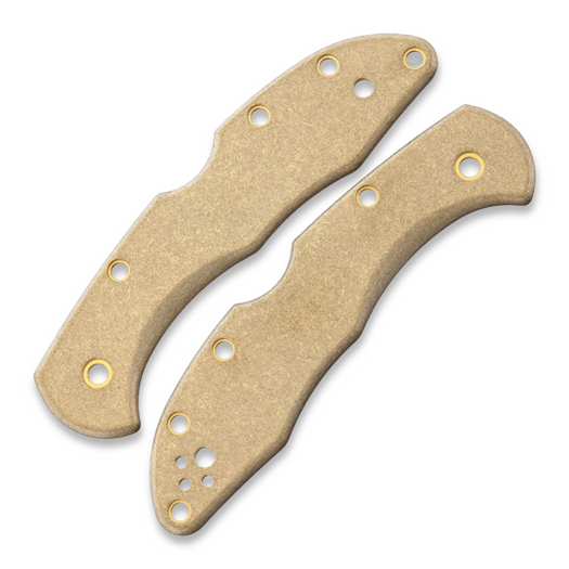 Flytanium Delica Handle Scales Brass