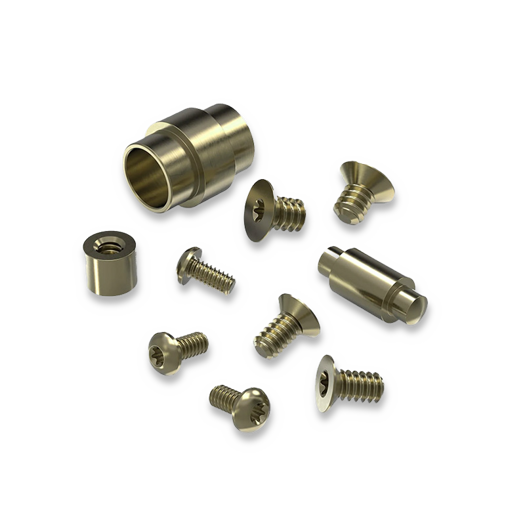 Flytanium Full Titanium Hardware Kit for Spyderco Para3 Knife, Gold Anodize