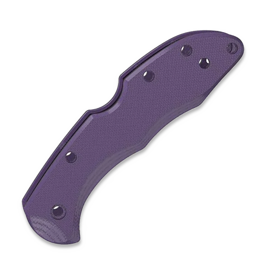 Flytanium G-10 Scales - Spyderco Delica - Deep Purple