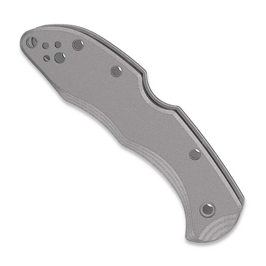 Flytanium G-10 Scales - Spyderco Delica - Gray Stealth
