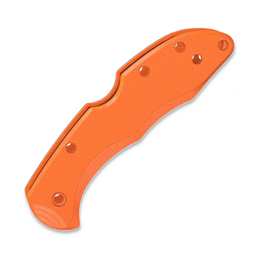 Flytanium G-10 Scales - Spyderco Delica - Molten Orange
