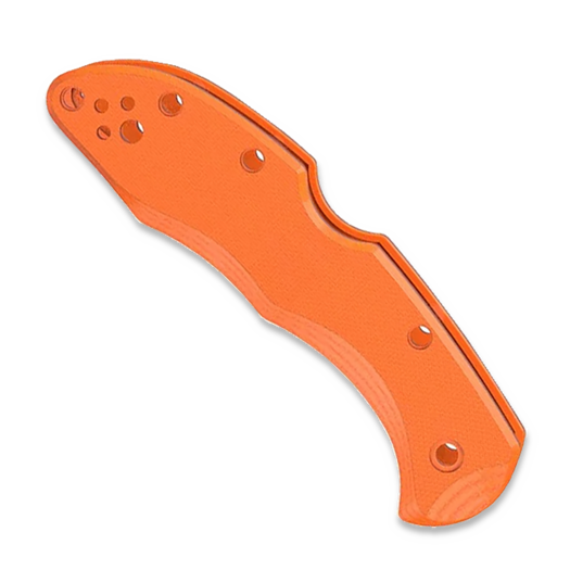 Flytanium G-10 Scales - Spyderco Delica - Molten Orange