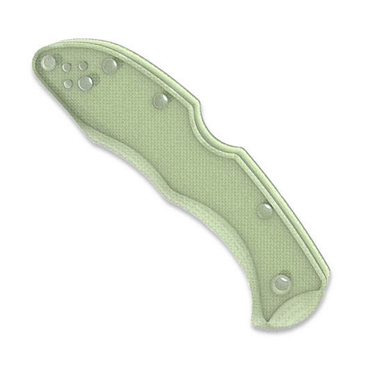 Flytanium G-10 Scales - Spyderco Delica - Natural Jade
