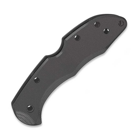 Flytanium G-10 Scales - Spyderco Delica - Pitch Black