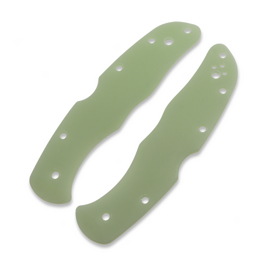 Flytanium G-10 Scales - Spyderco Endura - Natural Jade