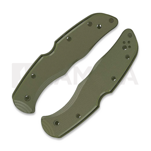 Flytanium G-10 Scales - Spyderco Endura - OD Green