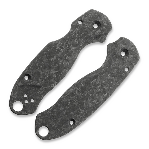 Flytanium Lotus Carbon Fiber Scales for Spyderco Para 3, Shredded