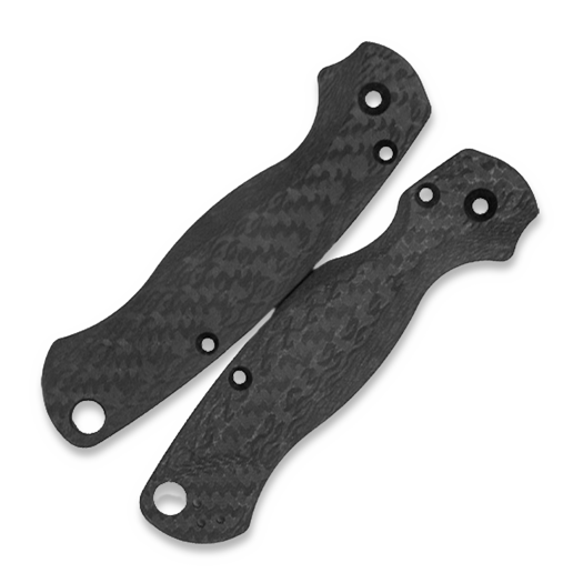 Flytanium Lotus Carbon Fiber Scales for Spyderco PM2 Knife
